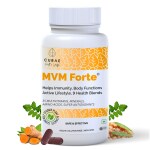 Curae Health MVM Forte - Daily Multivitamins Supplement For Better Immunity - 60 Vegan Tablets