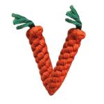 Pets Empire Puppy Chew Carrot Durable Braided Rope Dog Toy For Cats Dog, 2 Pack