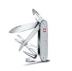 Victorinox Swiss Army Knife - Farmer X Alox - 10 Functions, Multitool - Grey, 93 mm