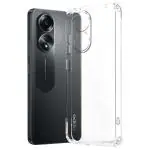 Coverage Rubber Back Cover for OPPO CPH2565 / A78 4G (6.43 ) - Transparent