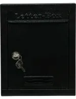 Aura Plast Black Iron Wall Mounted Mailbox