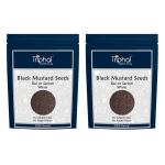 TRIPHAL Black Mustard Seeds or Rai or Sarson - Premium Handpicked Seeds - 200g x 2 - Combo Pack