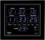 Ajanta Black Digital Standard Wall Clock with Glass (12 x 8 cm) OLC 302