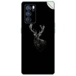 GADGETSWRAP Printed Vinyl Skin Sticker for Oppo Reno 6 Pro - Low Poly Deer