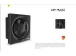 Goldmedal Air Maxx 200 Mm Ventilation Fan 'With Back Flap' Black