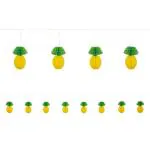 Tiki Times Honeycomb Pineapple Garland 213cm for Luau/Hawaiian Theme Parties