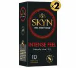Skyn super soft Intense feel condoms for her with Skynfeel technology ( Intensely raised dotted condoms)- 20 count pack of 2