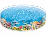Toyshine 5 Feet Snapset Instant Round Swimming Kiddie Pool for Kids Ages 3 Years and Up Summer Water Fun bathing Tub - 5 Ft x 10 Inches