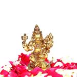 Aalayam Selveer Handmade Brass Lakshmi Hayagrivar Idol (6 x 3 cm)