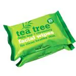 Xpel Marketing Tea Tree and Peppermint Facial Cleansing Wipes Combo to cleanse and refresh your skin 50 Wipes