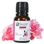 FUSCENT Rose Premium Essential Oil for Healthy Hair and Skin | Home fragrance & Soap Making, relaxation | Certified Organic 100% Pure Fresh And Undiluted | Natural Essential 0il 15ML
