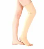 IGR VERICOSE VEINS SOCKS STOCKINGS (ABOVE KNEE) Leg Compression Varicose Vein Stockings For Swollen, Aching Legs, Pain Relief Stockings, Edema, Sore Legs, Men & Women -THIGH HIGH - MEDIUM (55-65 KG) -1 PAIR -1 PAIR