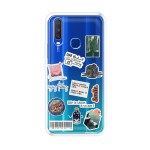 Emble Label Enjoy Today Soft Silicone Case For Vivo Y12 ( TPU | Soft , Vivo Y12 | Multicolor )