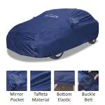 Autoistix Waterproof and Hear Resistant Bolder Blue Weather Resistance Mirror Pocket Car Body Cover Compatible with Maruti Suzuki Alto 800