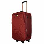 Skyline Brown Polyester Spinner Luggage Suitcase with Number Lock - Brown (S-859-28-BRN )