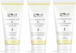 Globus Naturals Vitamin C And Hyaluronic Acid Anti-Ageing And Brightening Face Care Combo (Pack Of 1 Face Wash, 1 Face Cream, 1 Face Scrub)