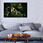 SURMUL Chhatrapati Shivaji Maharaj with Horse Multicolor PVC Laminated Removable Wall Sticker 12 inch