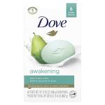 Dove Go Fresh Beauty Bar, Pear and Aloe Vera, 6 Count
