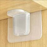 V2H Shelf Support Pegs PCS Plastic Punch-Free Cabinet Shelf Brackets, Self-Adhesive Closet Shelf Support Clips for Kitchen Cabinet Furniture Book Shelve 1 Pcs