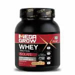 Megagrow Isolate Whey Protein Powder Cookies and Cream Flavor (1 Kg) -with Sodium & Potassium for Low Carbs & Lean Muscle Energy 105.17kcal | 25g Protein, 4.23g BCAA| 3.98g L-Glutamic Acid -34 Servings