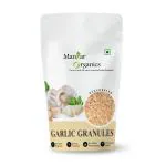 ManHar Organics Dehydrated Garlic Granules (Lahsun) 1KG |Crushed Dried Garlic Flakes |