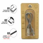 S2S Fast Charging Cable | Micro USB Metal Spring Cable for Charging and Data Sync (2 Feet)