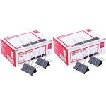 Deli E38562 Binder Clips, 41 mm, Black Body, Pack of 2