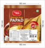 CHATORE SHYAM Handmade Chana Garlic Papad - 200g | Handmade Crispy Tasty Snack for Daily Eating | No Additive