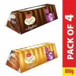 Bonn Eggless Handmade Butter Scotch and Choco Vanilla Cake (200g *4)