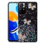 RJR Redmi Note 11T 5G, Poco M4 Pro 5G Back Case Cover for Girls | Sparkle Glitter | Stylish | Partywear | for Ladies Women Back Case Cover for Redmi Note 11T 5G, Poco M4 Pro 5G -Black