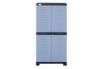 Supreme Multicolor Plastic Rectangular Multipurpose Waterproof with 2 Doors and Adjustable 3 Shelves Cupboard
