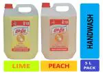 go go Gentle Liquid Soap 5 Liter ( Pack of 2) Lime and Peach