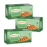 Wheafree Gluten Free Elaichi Cookies - Pack of 3 (200g each) | Lactose Free | No Maida | Best Tea Time Snacks | 100% Vegetarian and Wholesome Ingredients