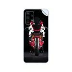 GADGETSWRAP Printed Vinyl Skin Sticker for Samsung Galaxy A23 - MotorBike Front Dark