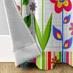 Butterfly & Flower Printed Window Curtain For Door Living Room , Bed Room , Home (5 FEET- Door-Pack of 2)