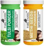 Park Daniel Pure And Natural Tulsi Powder And Methi Powder, 100 G Each (Combo Of 2) |Hair Care|Dandruff Control hair Powder|Healthy Strong Hair Mask