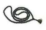 Rudra Centre Black Black Tourmaline Mala, 8mm