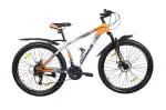 Wifi Domain 27.5 Inches 21 Speed Fd/Tz 500/Rd Tz 500/Shifter Ef 500 Bicycle for Men Woman and Adults, with Dual Disc, 17 Inch Steel Frame, Hartex 2.40 Tyres, (Grey Orange)