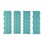 TVAT Cake Decorative Tall Scraper for Icing - 10 inches (Design B, Pack 4)