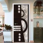 BP Design Solution 76.2 cm Brown Golden Door Sticker Wallpaper Self Adhesive Sticker (Pack of 1)