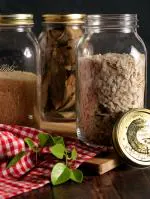 Bormioli Rocco Spa Quattro Stagioni Transparent Glass Jar with Lid 1.5 L Set of 3