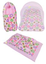 KwitchyNew Born Baby Boy’s & Baby Girl’s Bedding Set Mosquito Net Bed Sleeping Bag and Gaddi Set (0-6 Months)