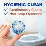 SARVAM CART Automatic Toilet Bowl Cleaner Tablets?Bathroom Toilet Tank Cleaner?Blue Clean Bubbles,Strong Detergent Ability,Long-lasting 300 brushes,Mild Fresh Pine Scent(10 Pack)