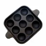 Trilonium Ecofe Pre-Seasoned Cast Iron Square Paniyaram Pan 9 Pits