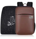 Spenz Bags Polyester Mahogany Brown Travel Laptop Backpack With Raincover