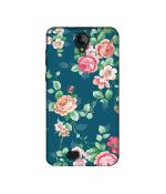 Casotec Vintage Floral Design Printed Silicon Soft TPU Back Case Cover for Swipe Konnect Plus