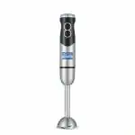 Kent Ss Hand Blender 450W | Variable Speed Control | Turbo Switch For Fast Blending | Detachable Shaft For Easy Cleaning | Hot & Cold Blending | Low Noise Dc Motor - Stainless Steel, 450 Watts, Silver