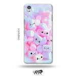 Tweakymod Printed Cute FAces Back Cover For OnePlus X