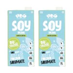 VDC Soy Drink- 1L, (Pack of2) Lactose-Free, No added preservatives, Zero cholesterol, Rich in Protein, Source of Dietary fiber, Fortified with Vitamins and Minerals, Plant-Based, No added sugar
