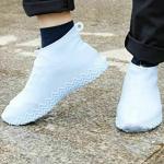 VPVDZ 1 Pairs Reusable Shoe Covers, Anti-Slip Water Resistant Overshoes Silicone Rubber Shoe Cover